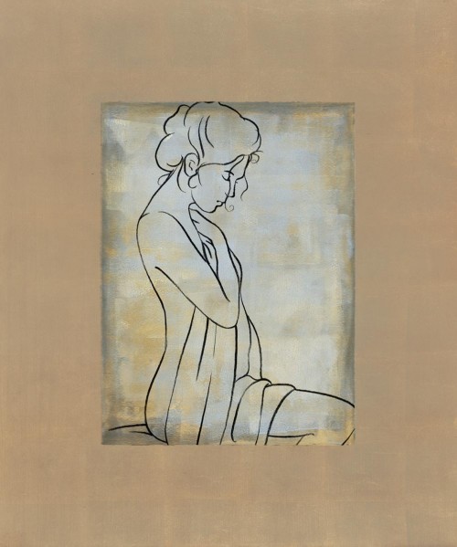 Femme assise I by Dan Bennion