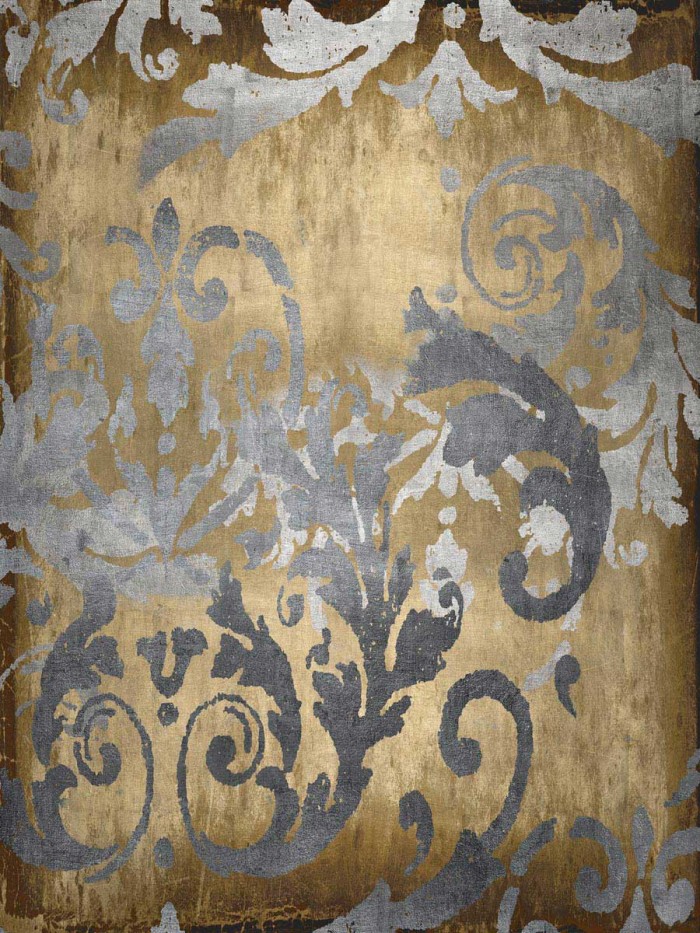 Damask in Gold I by Ellie Roberts