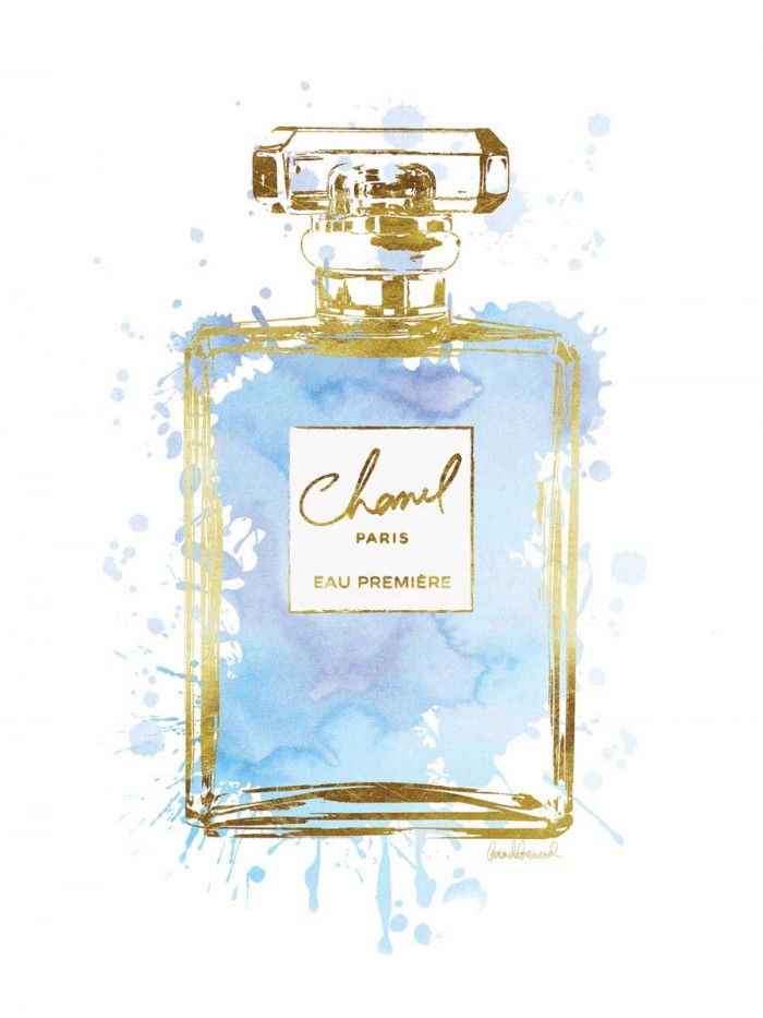 Perfume Bottle Blue by Amanda Greenwood