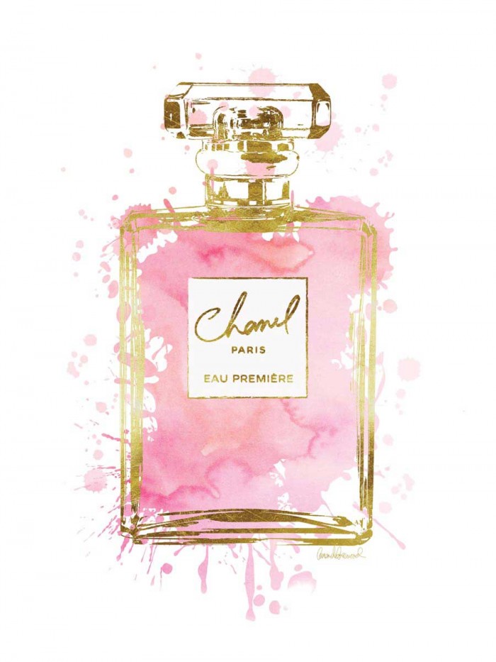 Perfume Bottle Pink by Amanda Greenwood