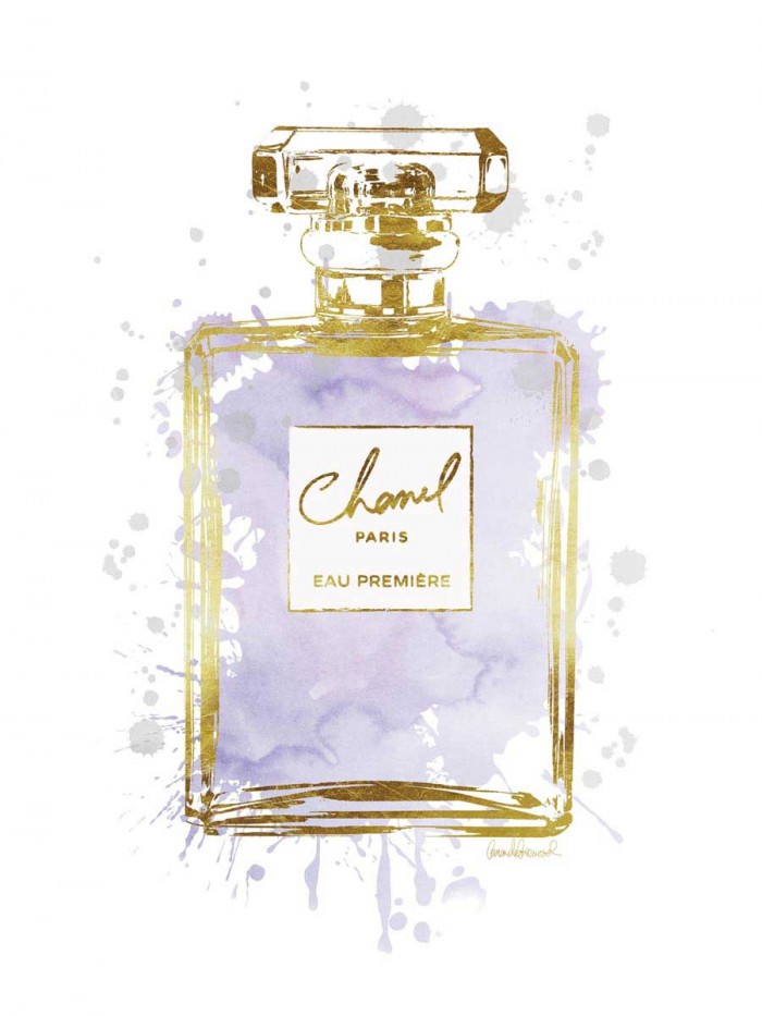 Perfume Bottle Dusty Purple by Amanda Greenwood