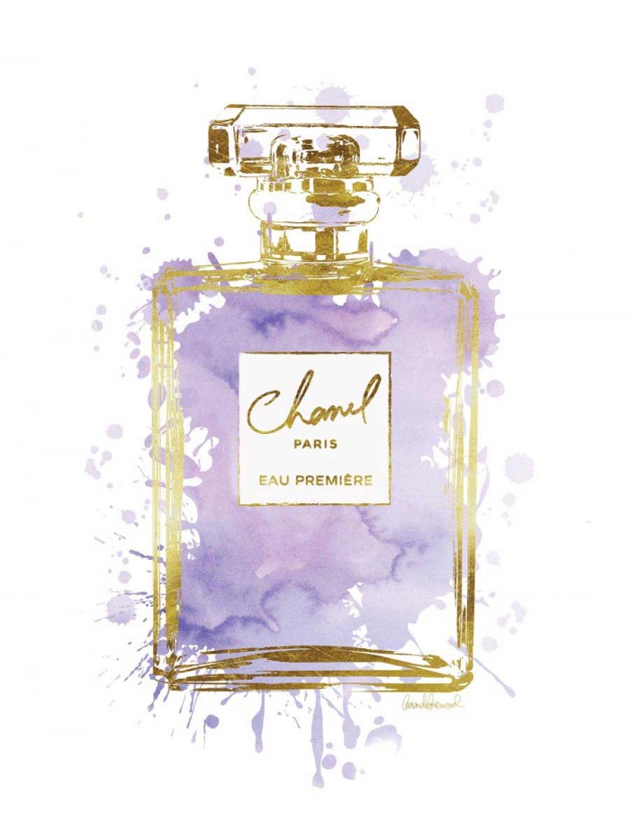 Perfume Bottle Purple by Amanda Greenwood
