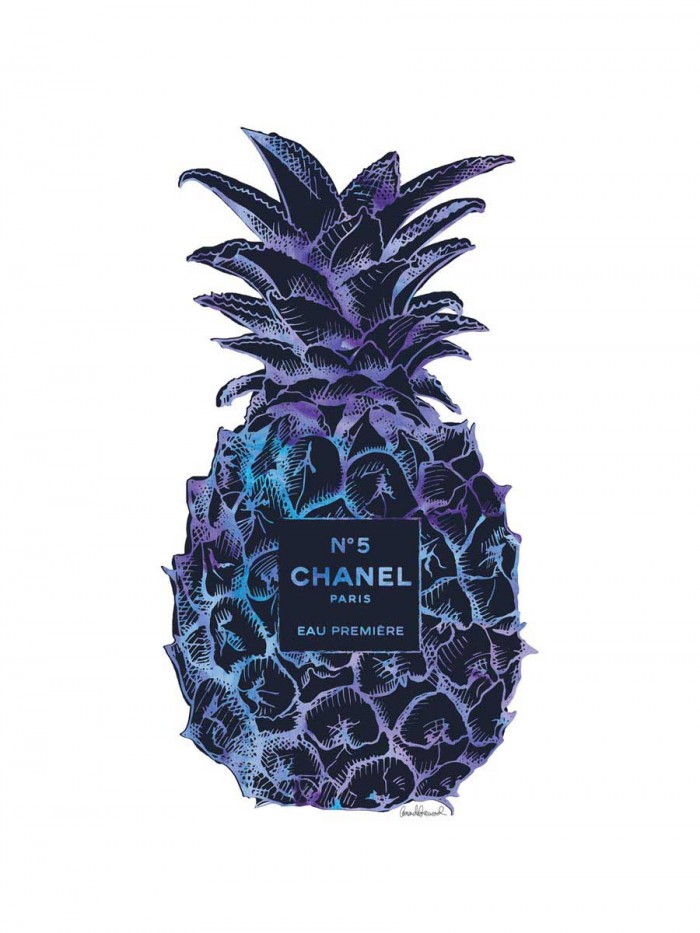 Black Purple Pineapple by Amanda Greenwood