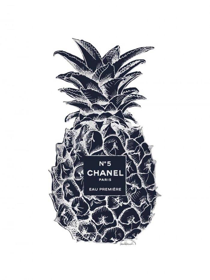 Black Silver Pineapple by Amanda Greenwood