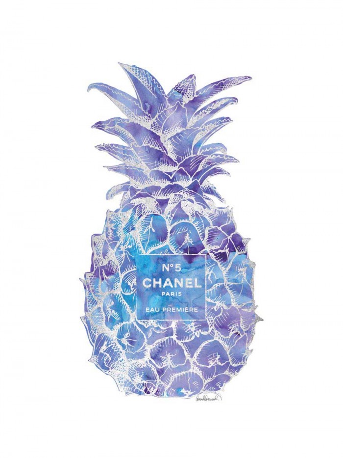 Purple Silver Pineapple by Amanda Greenwood