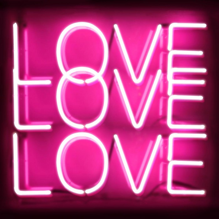 Neon Love Love Love PB by Hailey Carr