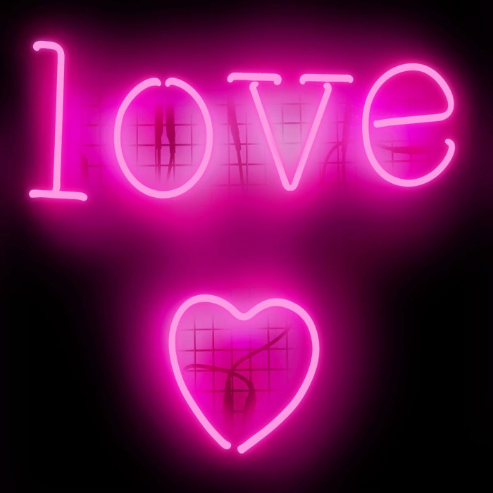 Neon Love Heart PB by Hailey Carr