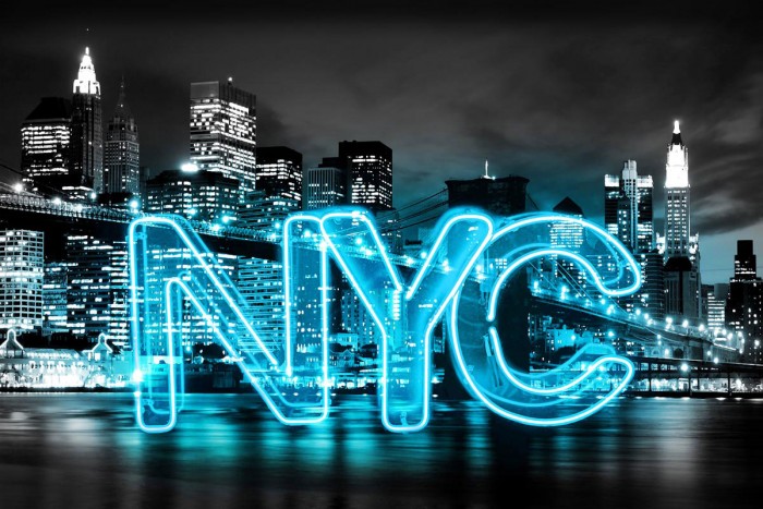 Neon New York City AB by Hailey Carr