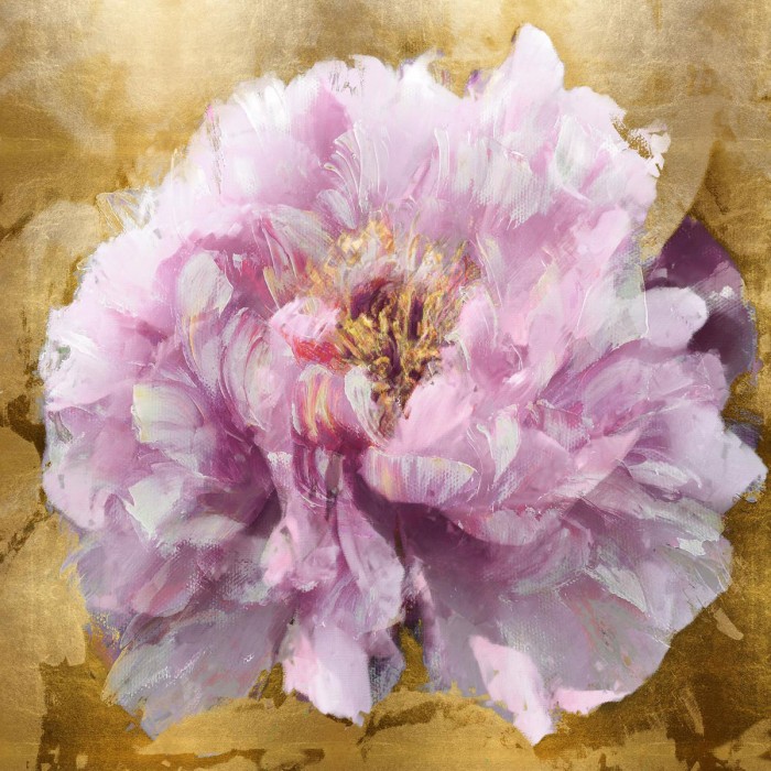 Solo Pink on Gold II by Shawna Sullivan