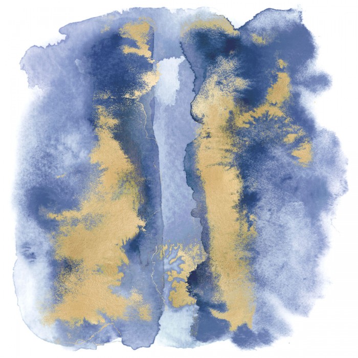 Blue Mist with Gold I by Bella Riley