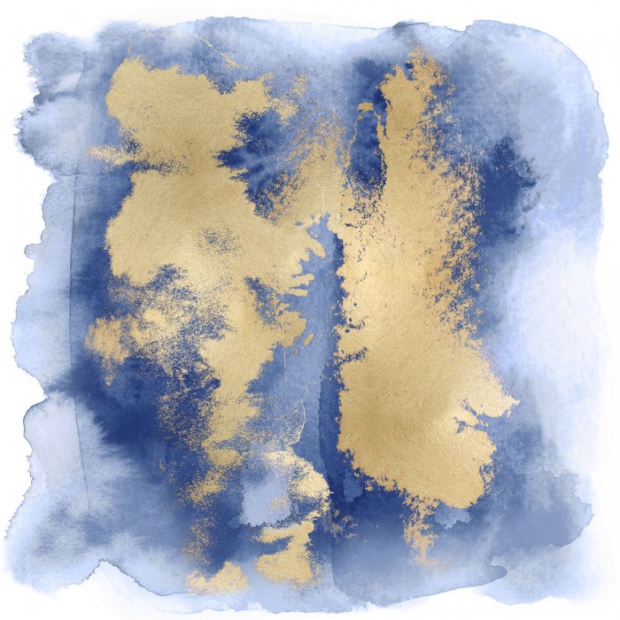 Blue Mist with Gold II by Bella Riley
