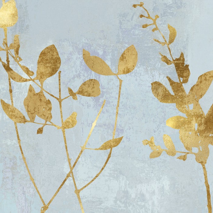 Nature Gold on Blue by Danielle Carson