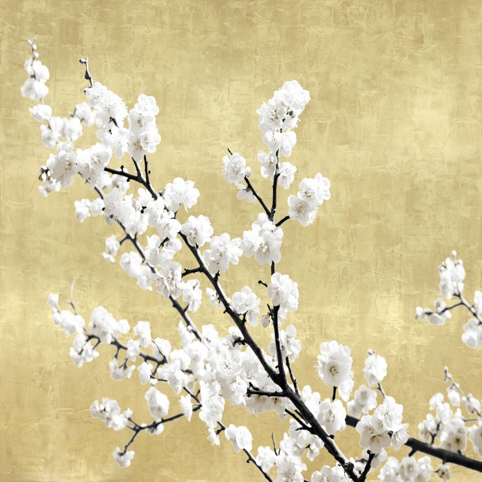 Blossoms on Gold I by Kate Bennett