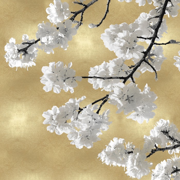 Blossoms on Gold IV by Kate Bennett