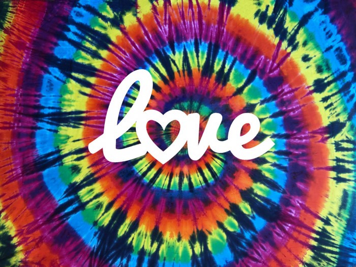 Tie Dye Rainbow Love II by Molly Kearns