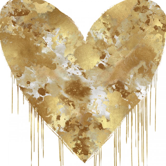 Big Hearted Gold and White by Lindsay Rodgers