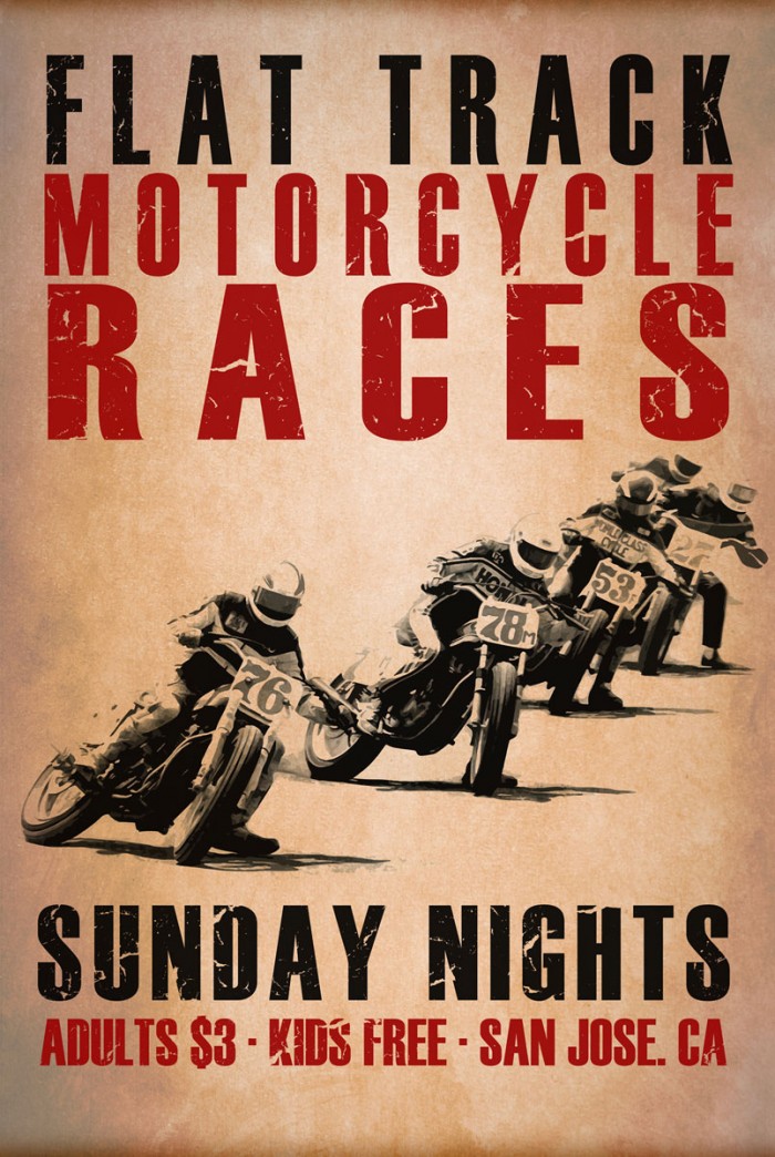 Flat Track Racers by Mark Rogan
