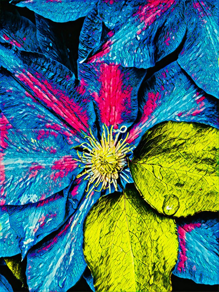 Clematis Abstract by Heidi Bannon