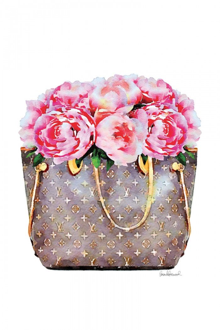 Pink Peony Bag by Amanda Greenwood