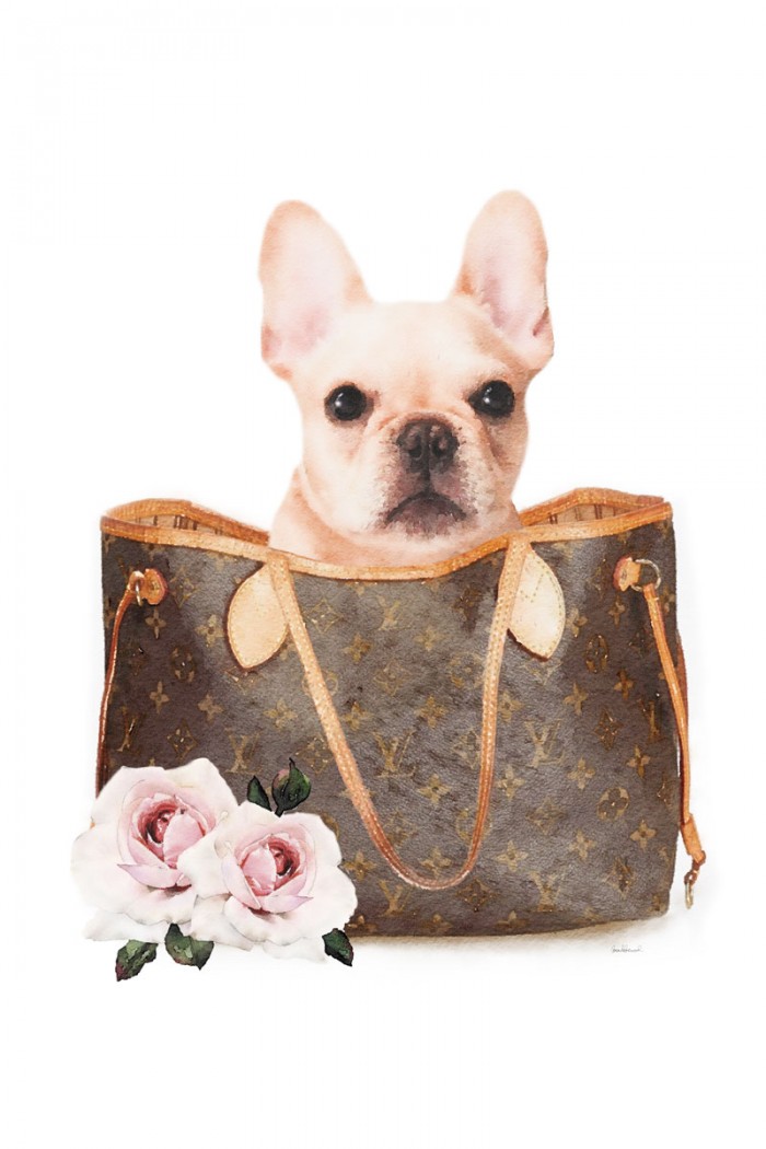 Fashion Bag with Frenchie by Amanda Greenwood