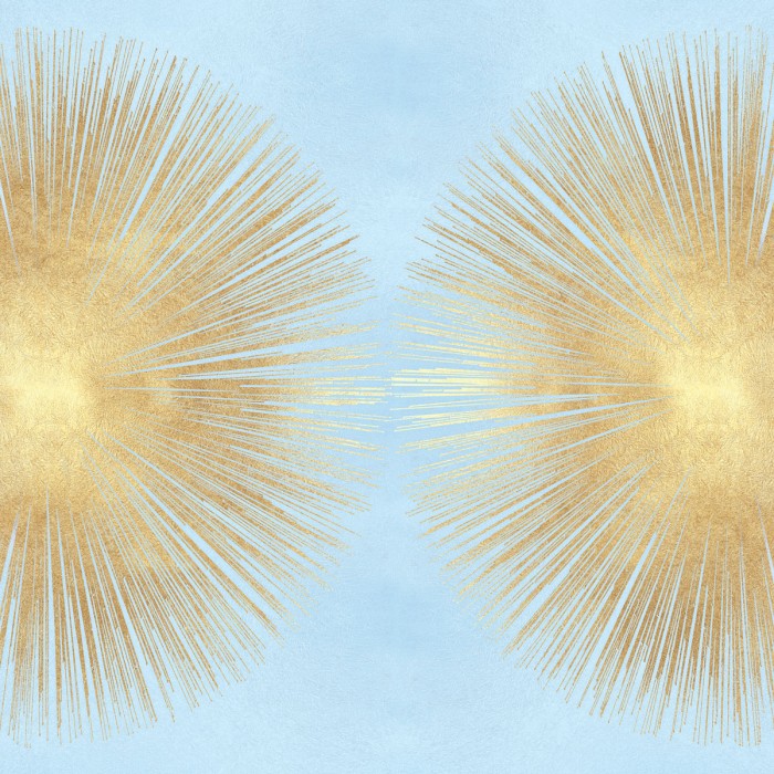 Sunburst Gold on Light Blue II by Abby Young