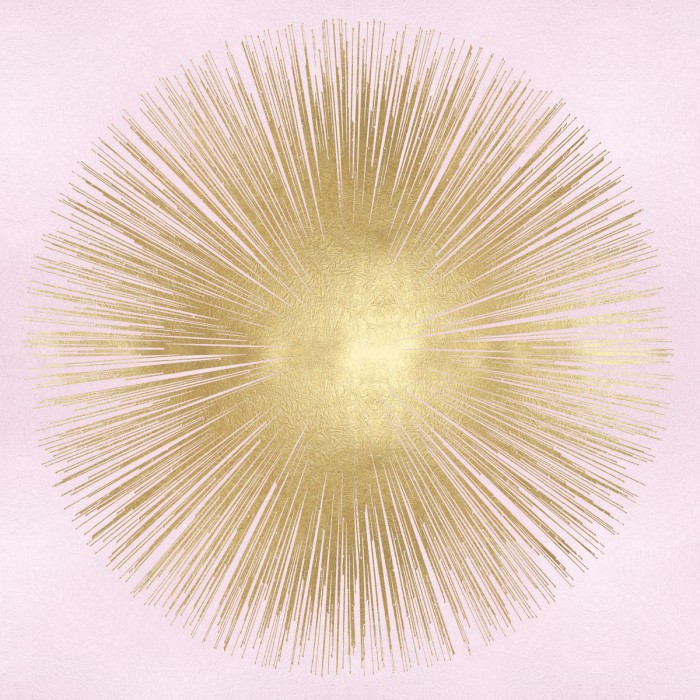 Sunburst Gold on Pink Blush I by Abby Young