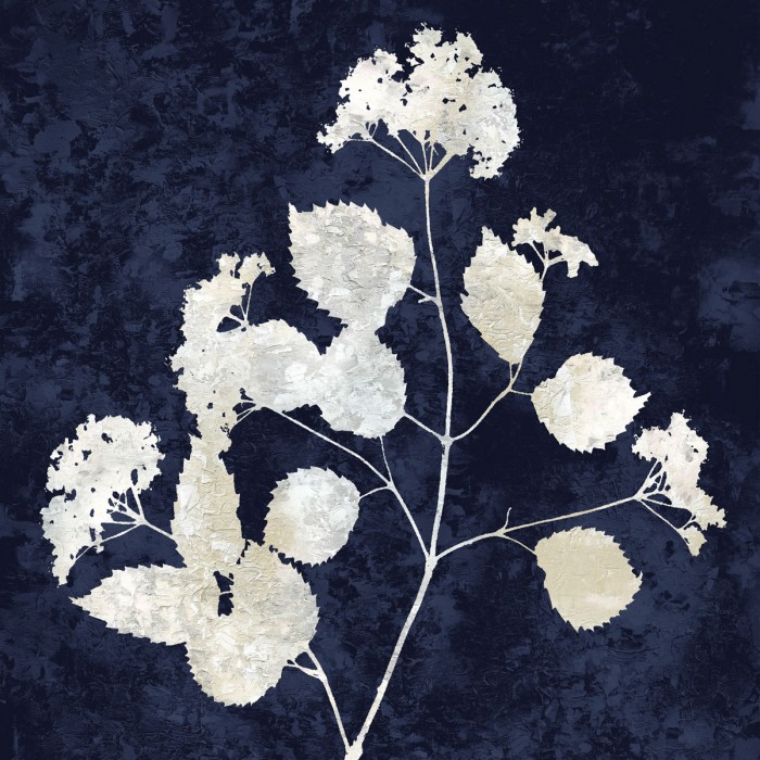 Nature White on Blue VI by Danielle Carson