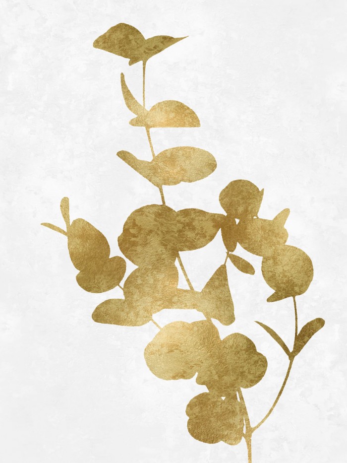 Nature Gold on White I by Danielle Carson