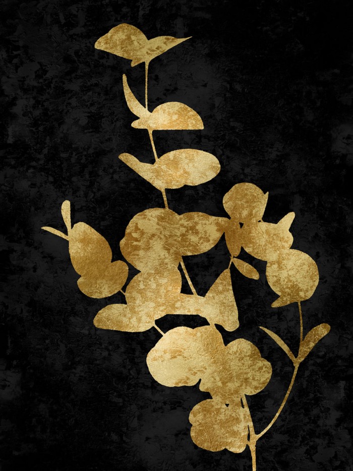Nature Gold on Black I by Danielle Carson
