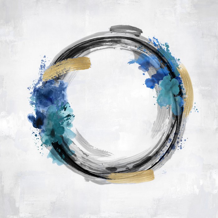 Circle Motion Blue I by Natalie Harris