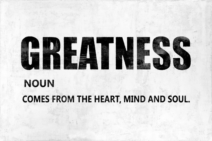 Greatness by Jamie MacDowell