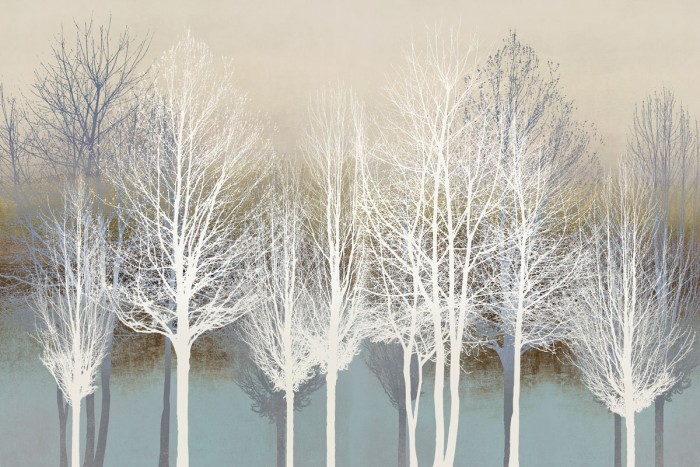 Trees on Aqua by Kate Bennett