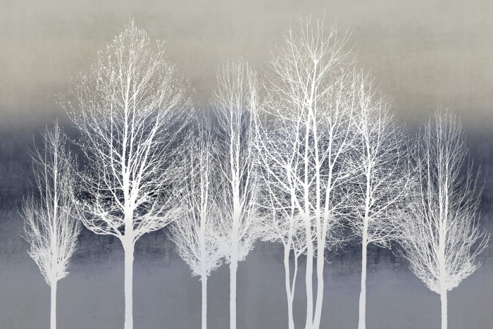 Trees on Blue by Kate Bennett