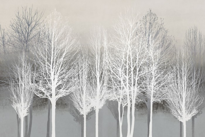 Trees on Gray by Kate Bennett