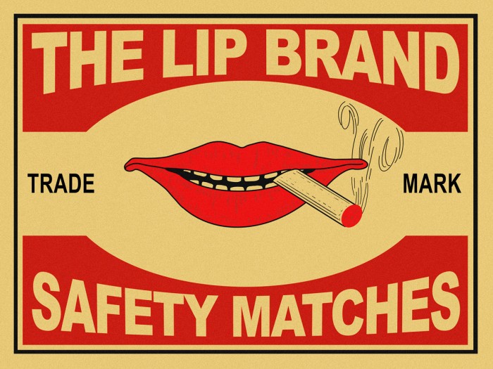 The Lip Brand Matches by Mark Rogan