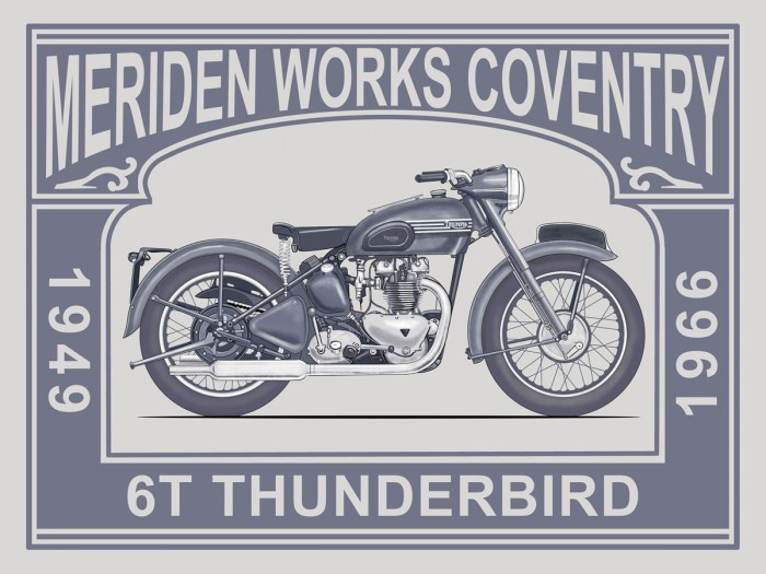 6T Thunderbird Meriden Works by Mark Rogan