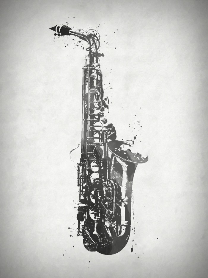 Black and White Sax by Dan Sproul