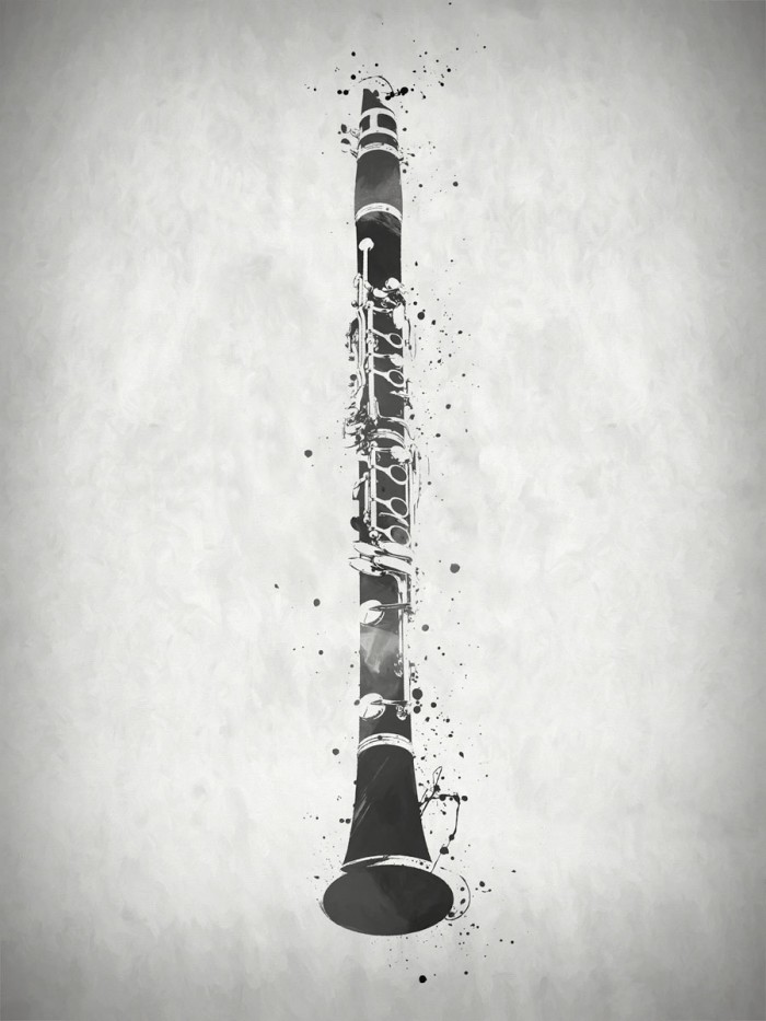 Black and White Clarinet by Dan Sproul