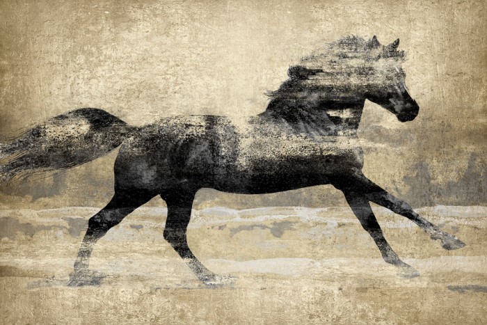 Running Horse Gold II by Tina Blakely