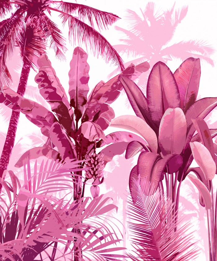 Palm Forest Pink I by Kristen Drew