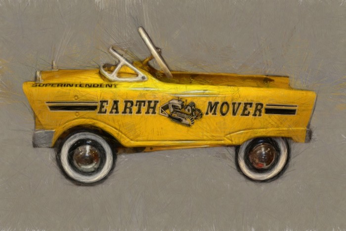 Earth Mover Pedal Car by Michelle Calkins